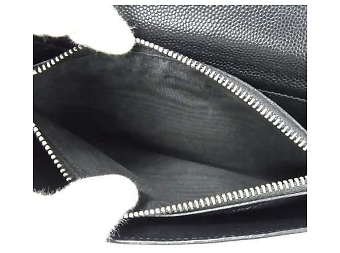 Monedero de cuero negro Saint Laurent - vista 4