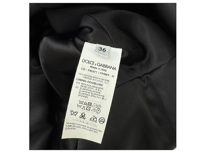 Dolce & Gabbana Seidenkleid mit Gänseblümchenmuster schwarz weiß Gelb - Ansicht 8
