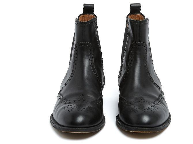 Botas Brighton de Couro Preto Hermès EU39 UK6 US8.5 - vista 3