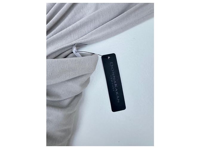 Donna Karan Jersey Maxi Kleid Grau - Ansicht 10