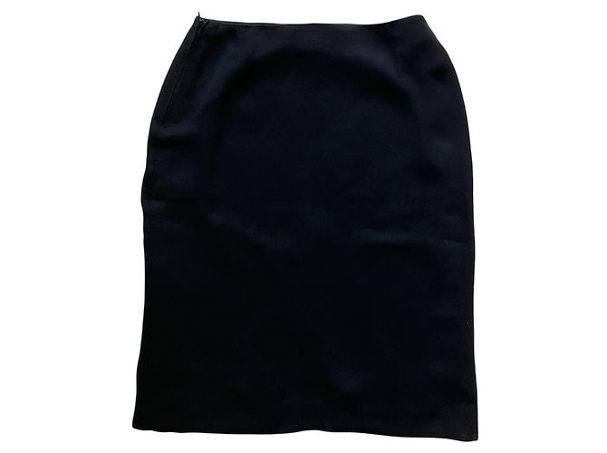 Falda midi negra de viscosa Emporio Armani - vista 2