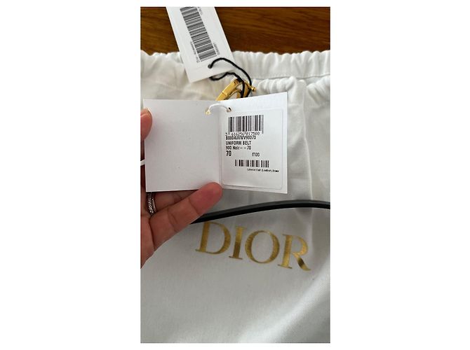 Dior Caro Gürtel Leder Schwarz 70 cm - Ansicht 2