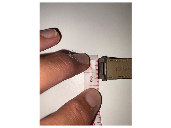 Cartier Pulsera de reloj efecto caimán púrpura Ciruela - vista 12