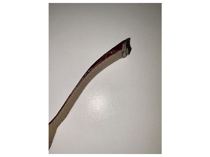 Cartier Pulsera de reloj efecto caimán púrpura Ciruela - vista 9