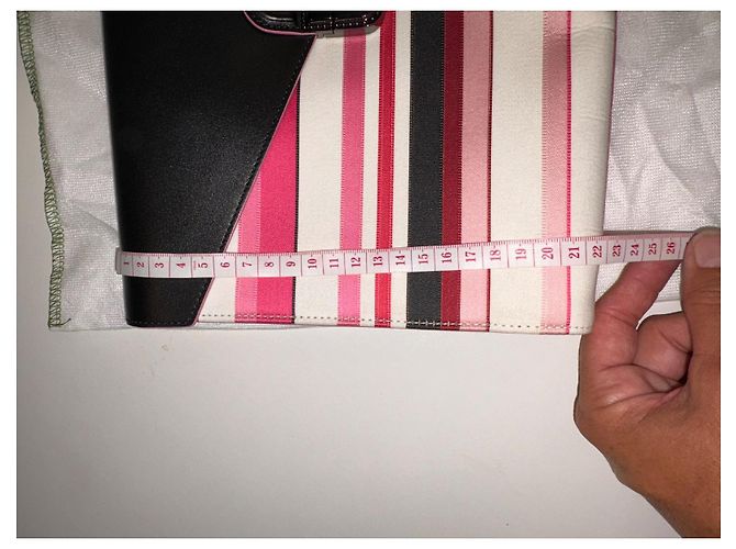 Pochette Longchamp in pelle rosa - vista 13