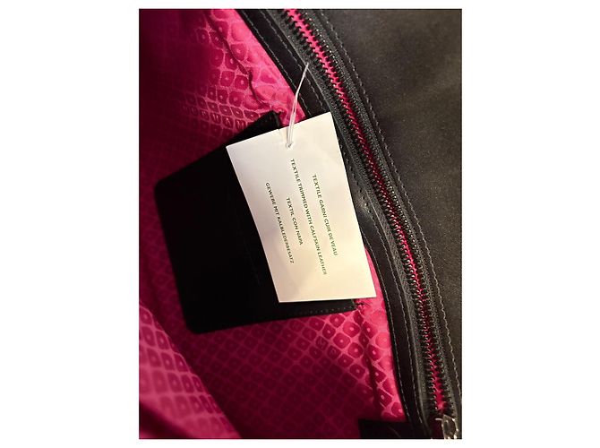 Pochette Longchamp in pelle rosa - vista 6
