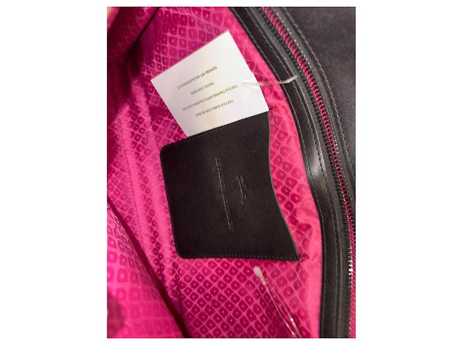 Pochette Longchamp in pelle rosa - vista 7