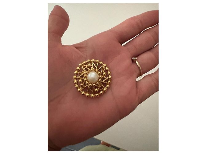 Orecchini Nina Ricci dorati con perle D'oro - vista 2