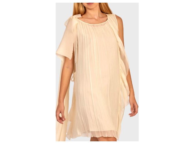Abendkleid Alberta Ferretti, Modell Weightless. Beige - Ansicht 2