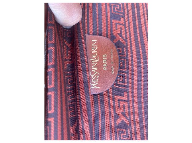 Yves Saint Laurent Valigetta in tela beige - vista 7