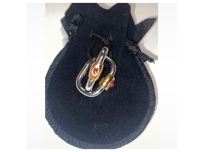 Gemelli Yves Saint Laurent in metallo argento - vista 3