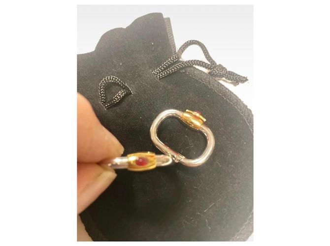Gemelli Yves Saint Laurent in metallo argento - vista 4
