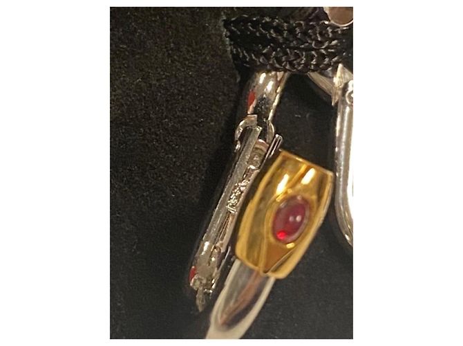 Gemelli Yves Saint Laurent in metallo argento - vista 6