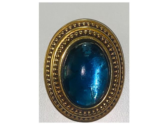 Gemelli Yves Saint Laurent Resina Blu Verde D'oro - vista 3