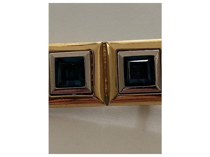 Spilla Barrette Yves Saint Laurent Metallo Oro e Argento D'oro - vista 12