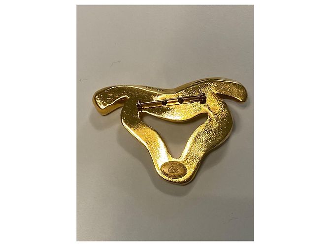 Spilla astratta dorata Christian Lacroix Bull Modernist D'oro - vista 4