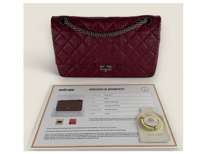 Chanel riedizione 226 in pelle rossa Rosso - vista 4