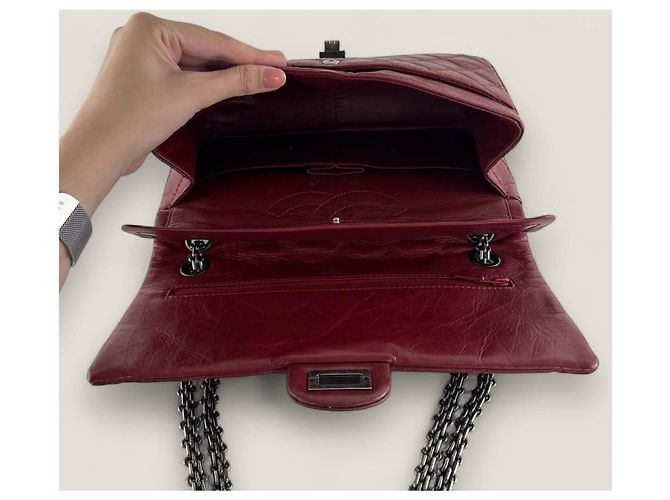 Chanel riedizione 226 in pelle rossa Rosso - vista 5