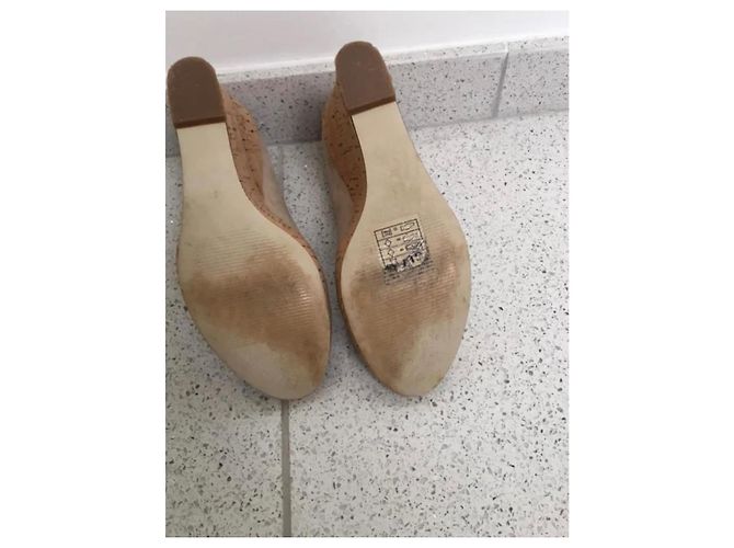 Zeppe Guess Beige in scamosciato - vista 4