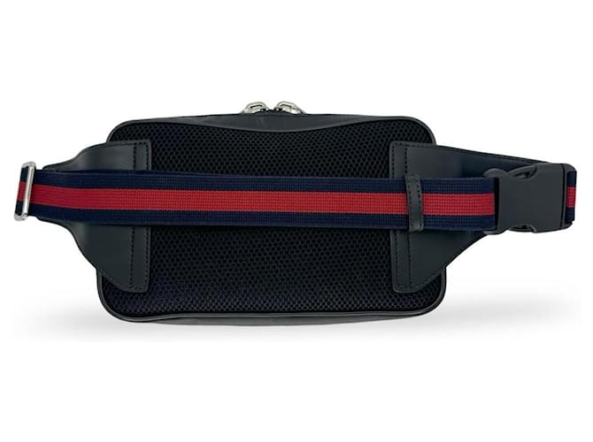 Marmont Borsa a tracolla banana Gucci in pelle nera Nero - vista 3