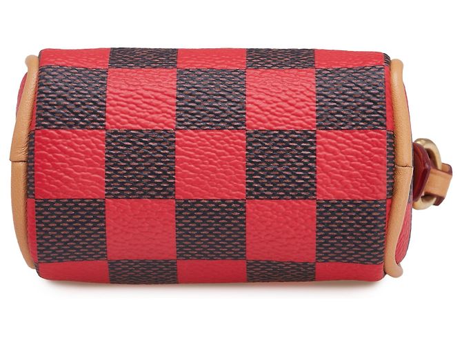 Portachiavi Mini Speedy Damier Pop Rosso di Louis Vuitton - vista 3