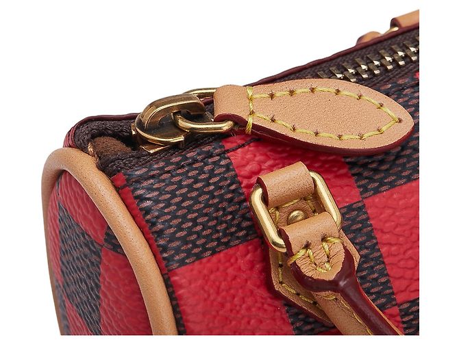 Portachiavi Mini Speedy Damier Pop Rosso di Louis Vuitton - vista 6