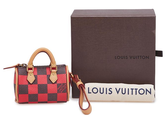 Portachiavi Mini Speedy Damier Pop Rosso di Louis Vuitton - vista 8