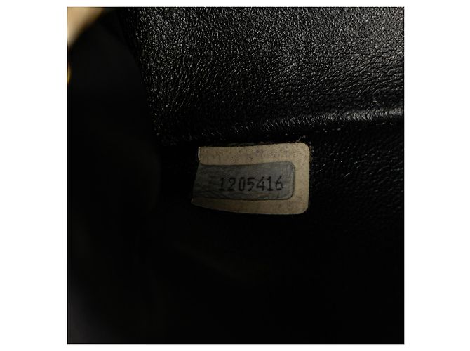 Chanel Nero CC Trapuntato in Raso Bijoux Catena Singola - vista 7