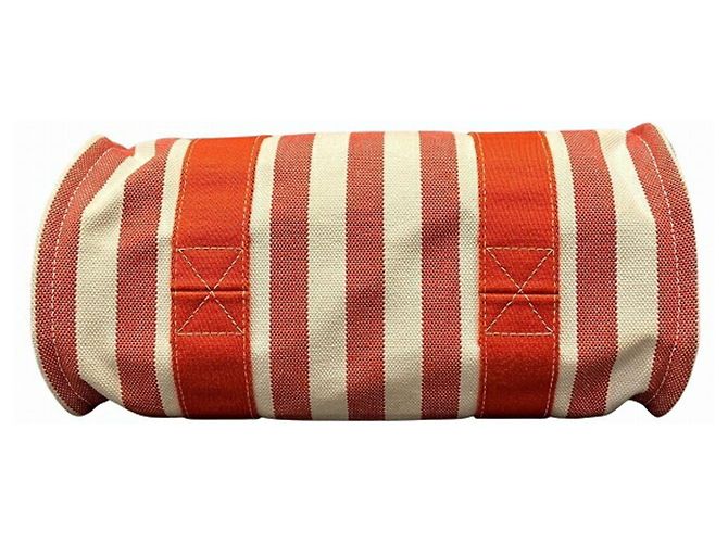 Hermès Cannes PM Handtasche Weiß Rot - Ansicht 3