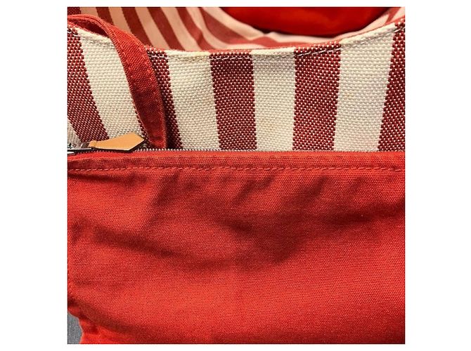 Hermès Cannes PM Handtasche Weiß Rot - Ansicht 6