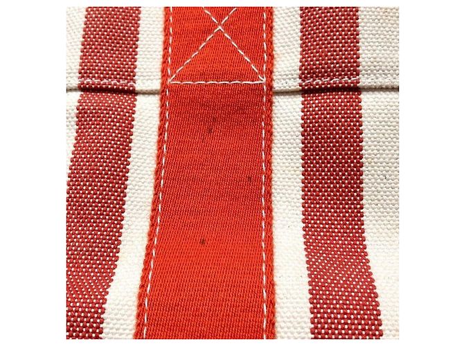 Hermès Cannes PM Handtasche Weiß Rot - Ansicht 8