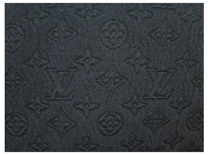 NUOVA CAMICIA LOUIS VUITTON MONOGRAM JACQUARD NERA TAGLIA 46 SETA E COTONE GONNA Nero - vista 4