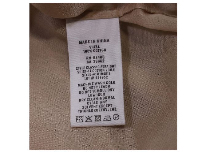 Camicia con bottoni nascosti Theory in cotone beige - vista 7