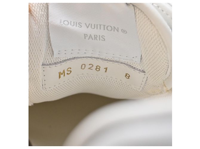 Sneakers Monogram Rivoli in pelle argento Louis Vuitton D'oro Metallico - vista 10
