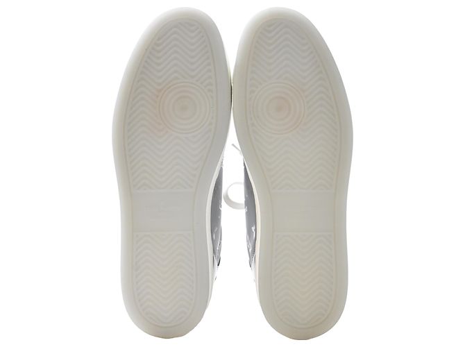 Sneakers Monogram Rivoli in pelle argento Louis Vuitton D'oro Metallico - vista 6