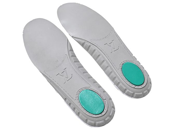 Sneakers Monogram Rivoli in pelle argento Louis Vuitton D'oro Metallico - vista 8