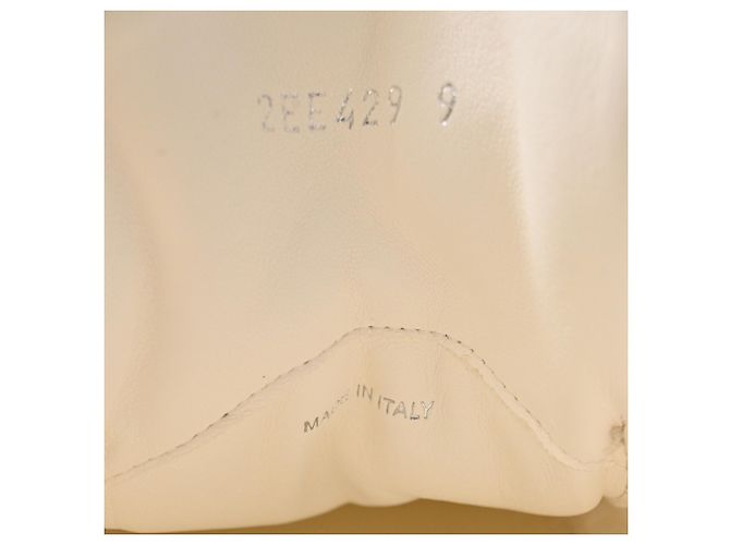 Sneakers Prada in pelle nappa avorio Bianco Crudo - vista 10