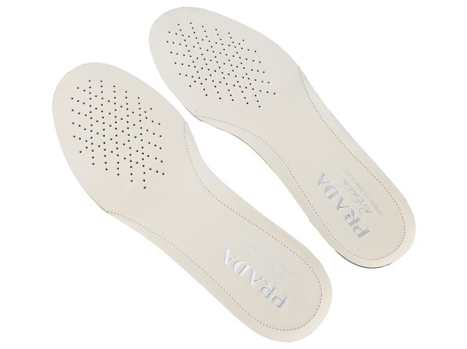 Sneakers Prada in pelle nappa avorio Bianco Crudo - vista 7