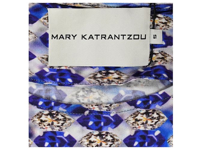 Vestido impreso de manga larga Mary Katrantzou en viscosa multicolor - vista 4