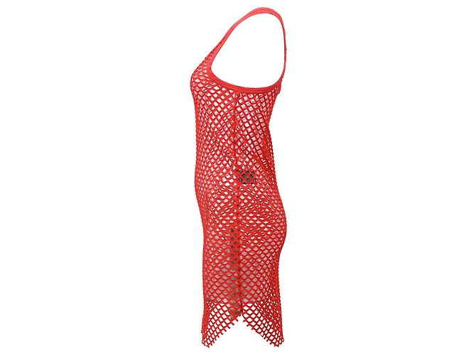 Isabel Marant Netz-Top aus rotem Polyester - Ansicht 2