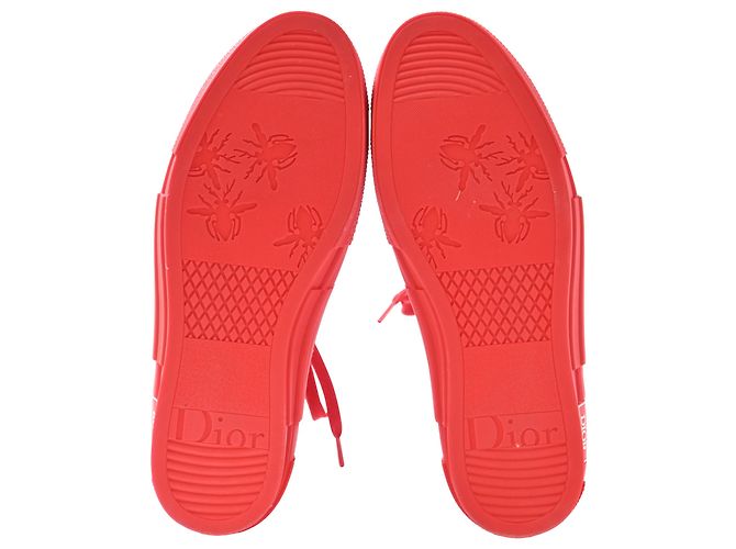 Sneakers alte Dior B23 in PVC rosso - vista 6