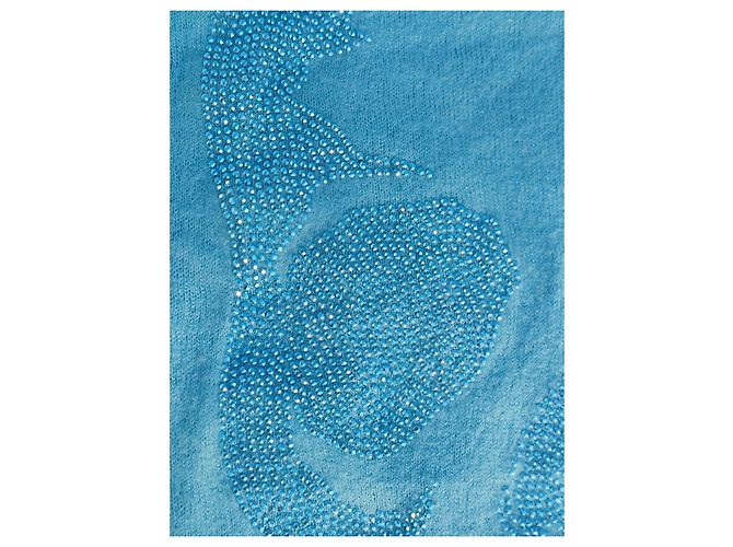 Zadig & Voltaire Skull Tank Top Türkis Wolle - Ansicht 6