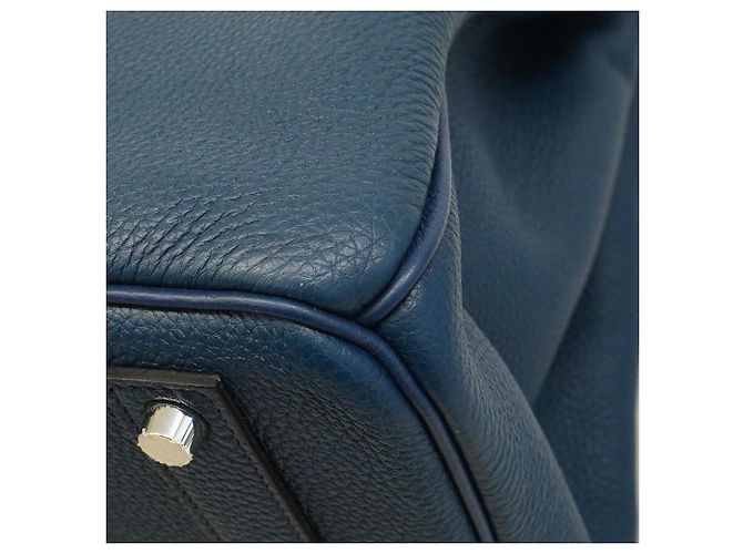 Borsa Hermès Birkin 40 Togo Blu Plus - vista 6