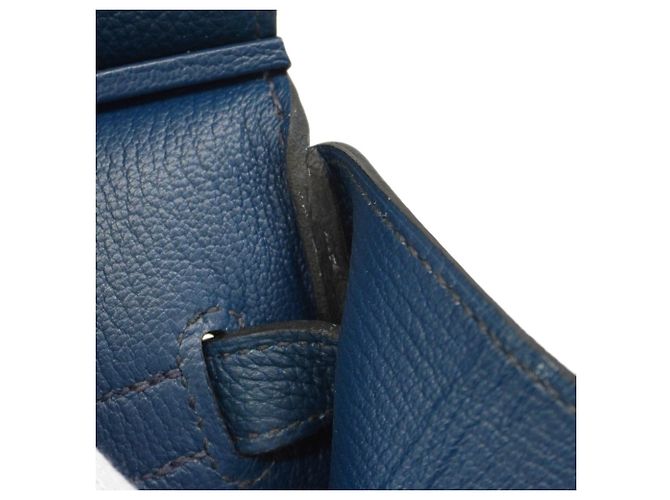 Borsa Hermès Birkin 40 Togo Blu Plus - vista 9