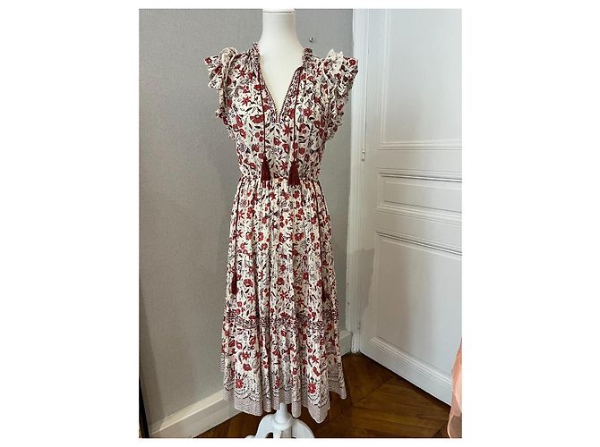 Abendkleid Prunella von Ulla Johnson. Rot - Ansicht 4