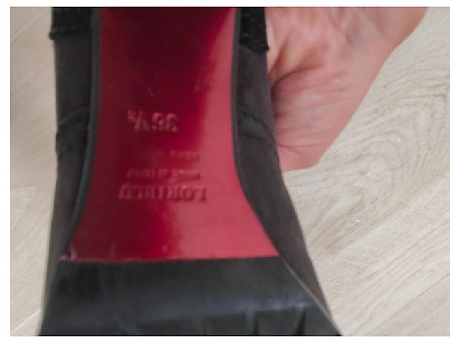 Loriblu Schnürstiefeletten aus Wildleder Dunkelgrau Anthrazitgrau - Ansicht 4