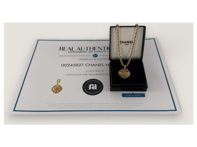 Collana vintage Chanel 31 Rue Cambon D'oro - vista 11