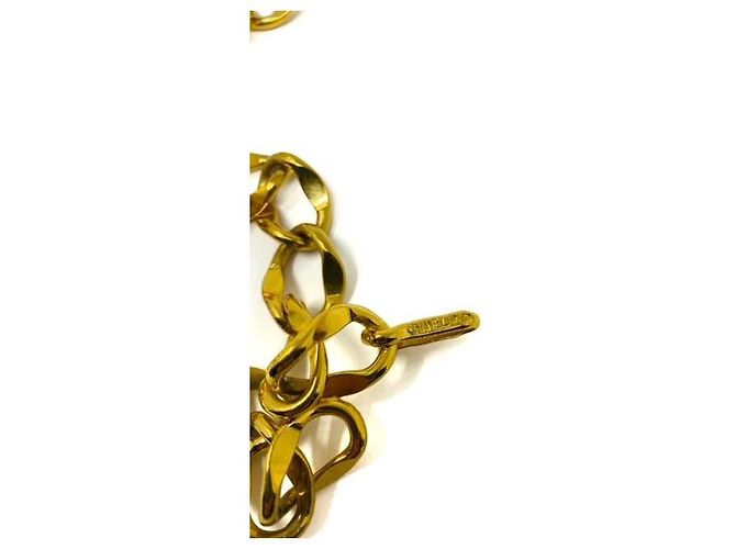 Cambon Chanel Gold Chain Belt mit Medaillon Vintage – Designeraccessoire der 1990er Jahre Golden - Ansicht 4