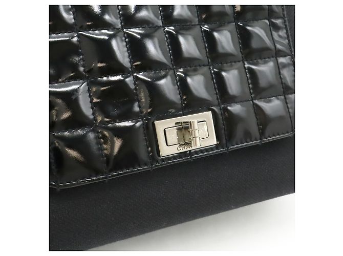 Borsa a Spalla Chanel 2.55 Chocobar Chain Nero - vista 10