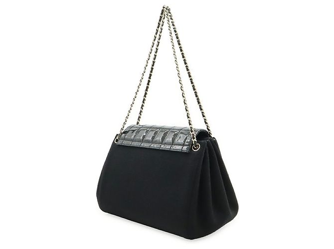 Borsa a Spalla Chanel 2.55 Chocobar Chain Nero - vista 3